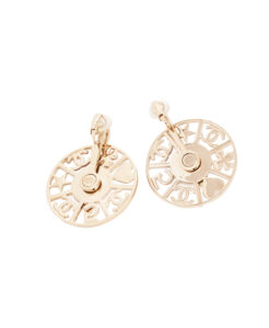 Chanel Lucky Symbols Round Clip-On Earrings